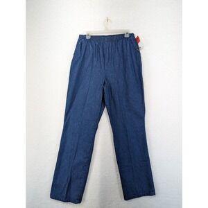 NWT Vintage Chic Jeans Womans‎ Pleated Stretch Relaxed Y2K Denim Pants 12 Reg
